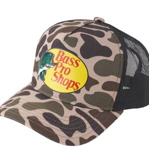 Bass Pro Shops Brown and Black Trucker Hat